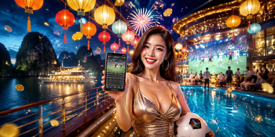 Ứng dụng casino sáng rực trong đêm hội chợ vịnh Hạ Long
