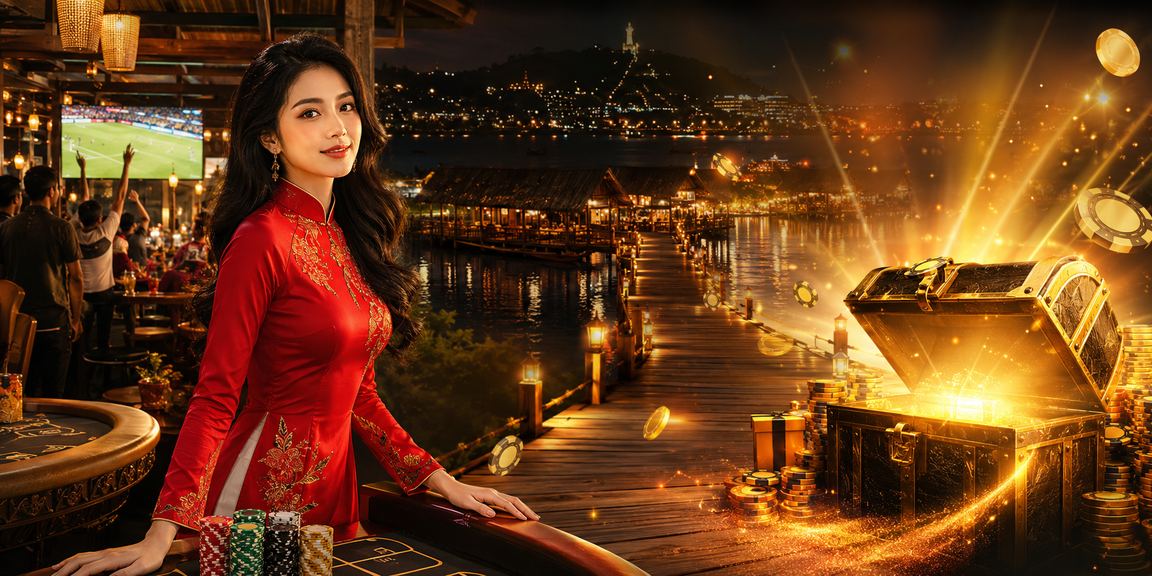 Không gian casino hiện đại mang phong vị áo dài Vũng Tàu